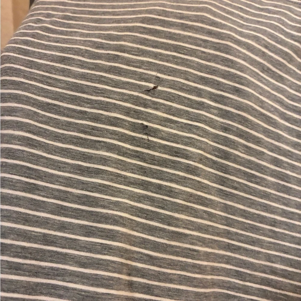 lululemon athletica Women’s Long Sleeve Striped Tee in Gray and White